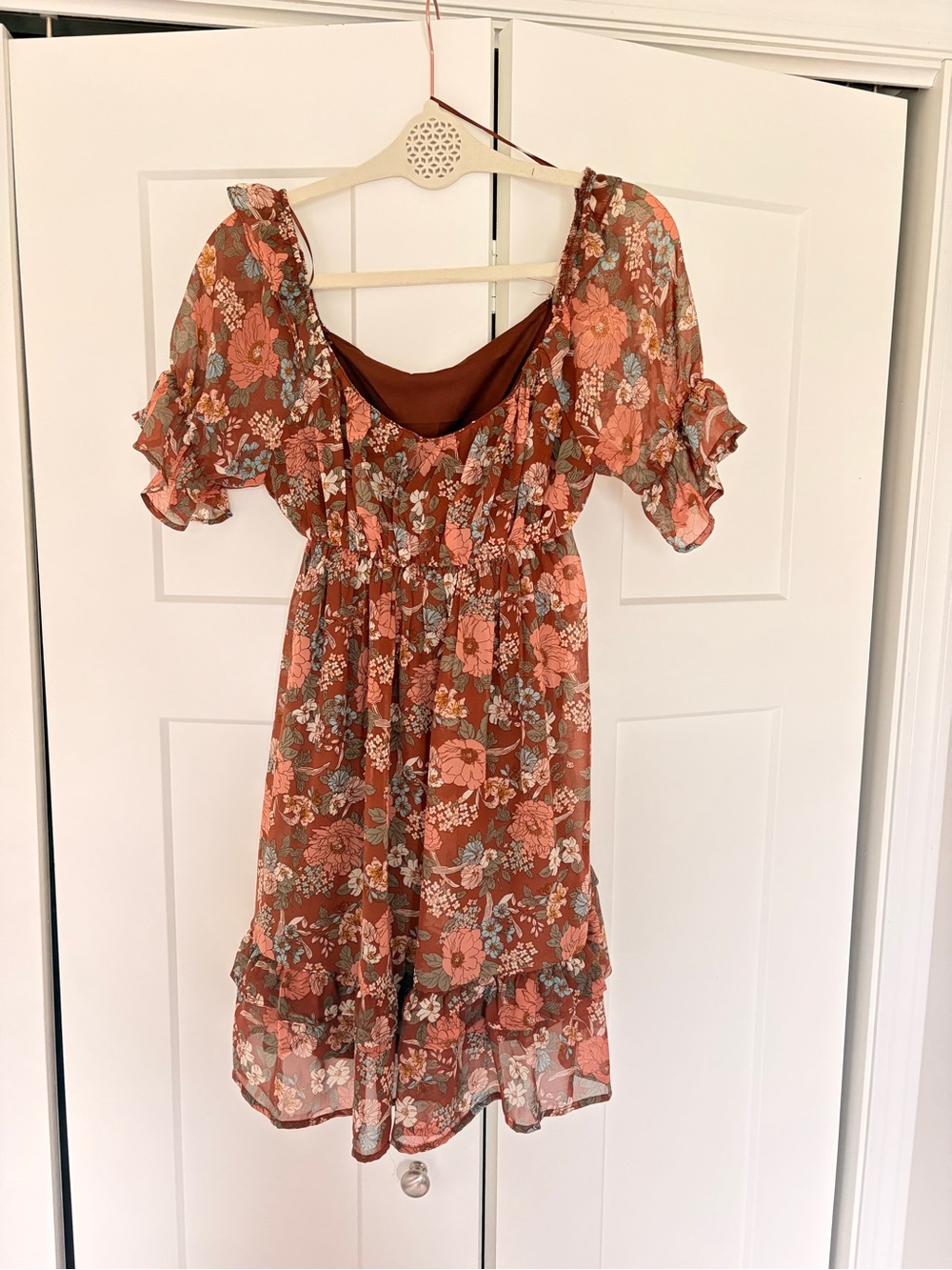 Blu Pepper Floral Flowy Mini Dress
